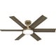 preview thumbnail 19 of 17, Hunter 52" Donatella Ceiling Fan with LED Light Kit and Handheld Remote - Transitional, Mid-Century, Modern
