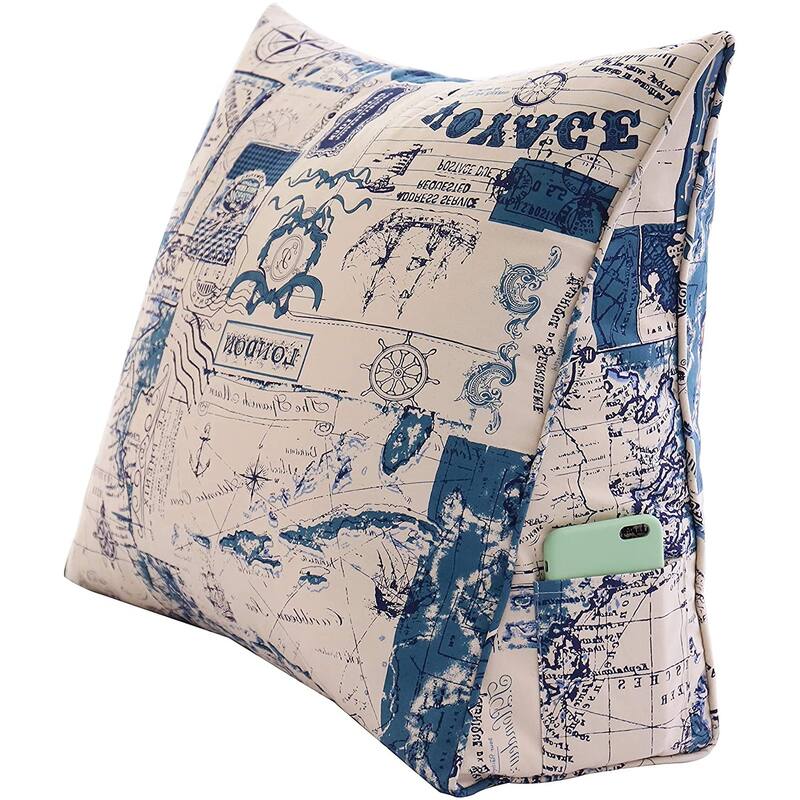 Bed Rest Reading Wedge Pillow Sofa Back Support Lounge Cushion Adult