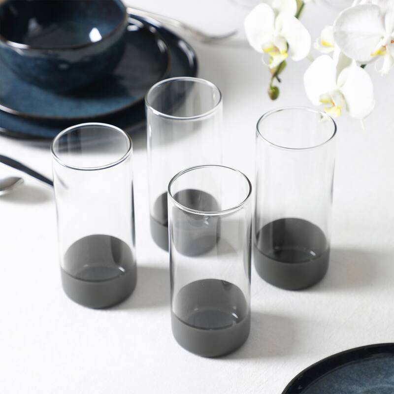 Stone Lain Mirella Stoneware, Borosilicate Glass Dinnerware Set