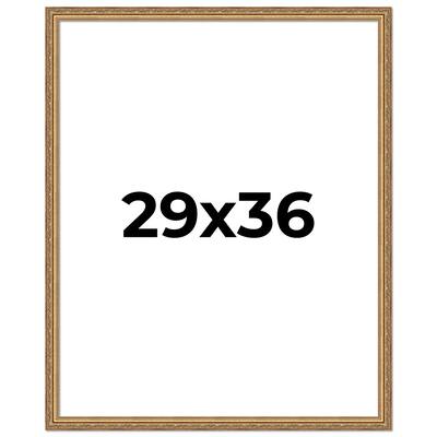 29x36 Frame Red Solid Wood Picture Frame Width 1.75 Inches | Interior Frame Depth 1 13/16 Inches