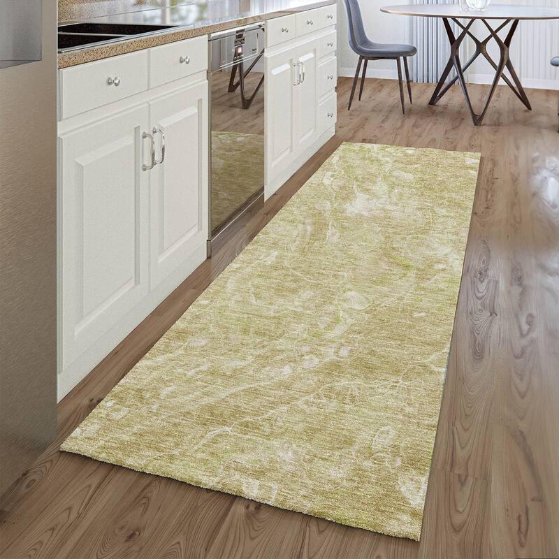 Premium Washable Super Soft Abstract Motion Mayfield Rug - Beige - 2' 3" x 7' 6" - Runner