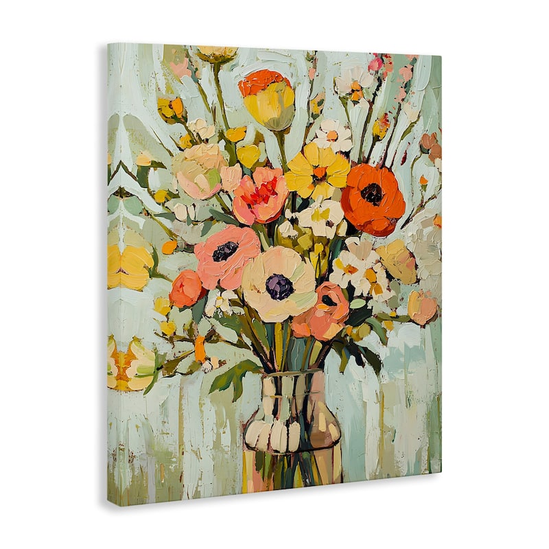 Stupell Painterly Bouquet Arrangement Canvas Wall Art Design By Franklyn Gregory