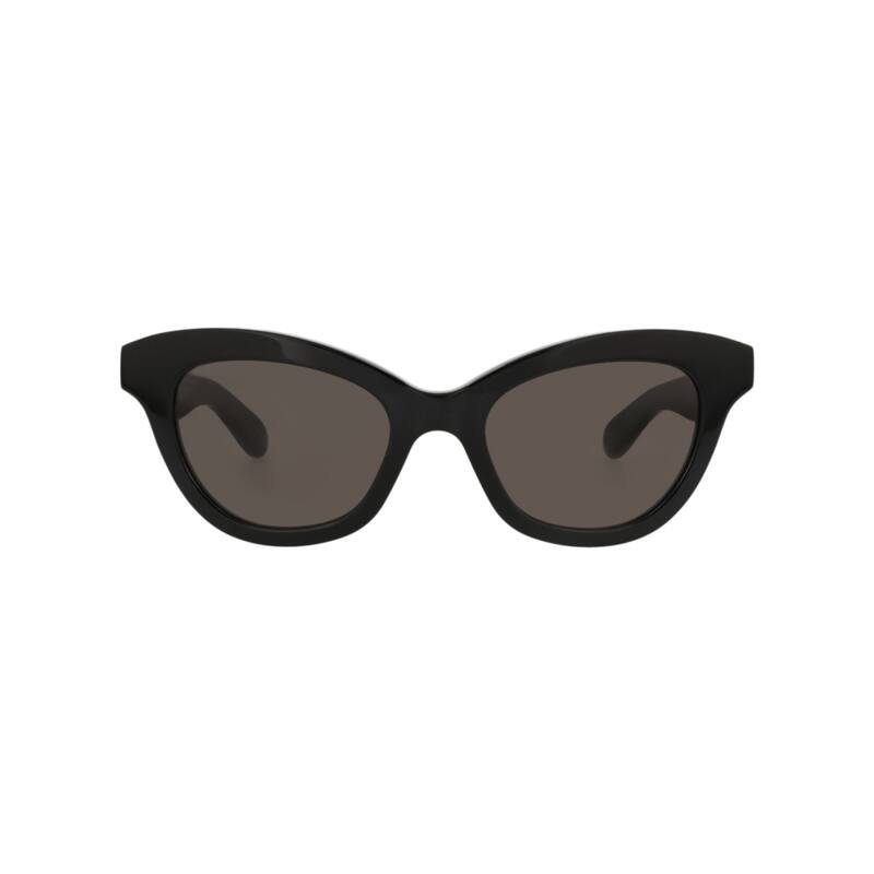 Alexander McQueen Cat Eye-Frame Recycled Acetate Sunglasses - Black Black Grey - Black - Grey Lens