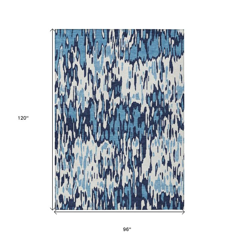 HomeRoots Striped Transitional Rectangle Outdoor Rug
