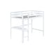 preview thumbnail 25 of 47, Twin High Loft Bed with Built-in Desk, Safety Guardrails, Ladder, and Rubber Wood Frame