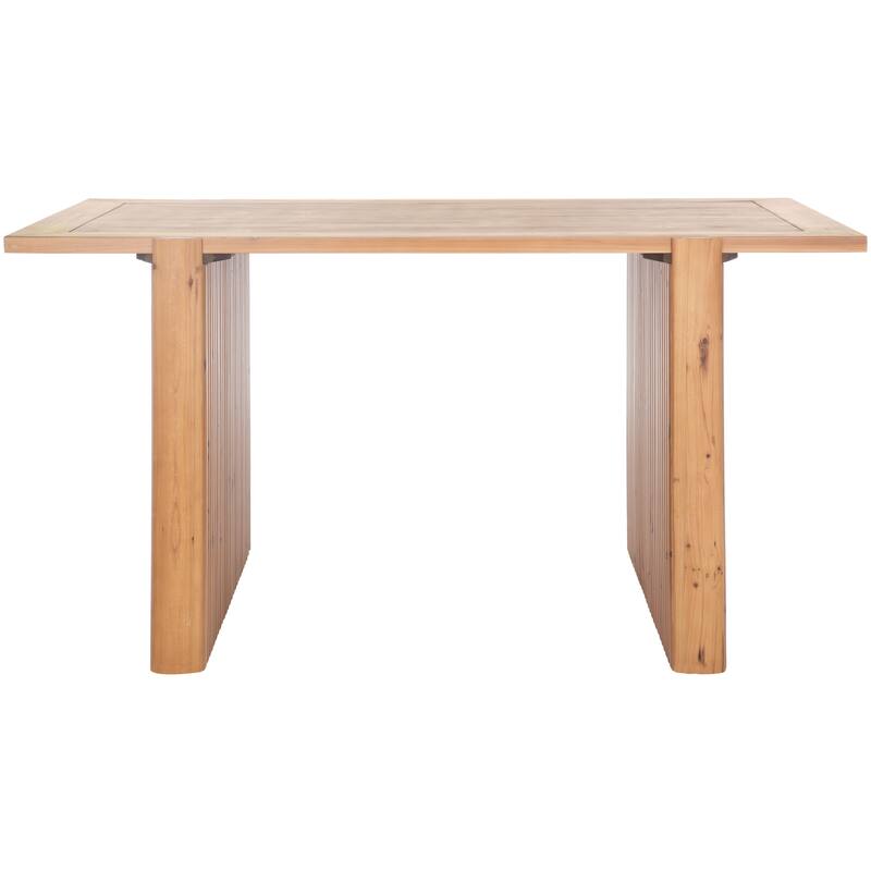SAFAVIEH Cleda Dining Table - 58 In. W x 31.5 In. D x 30 In. H - 58Wx32Dx30H - Brown