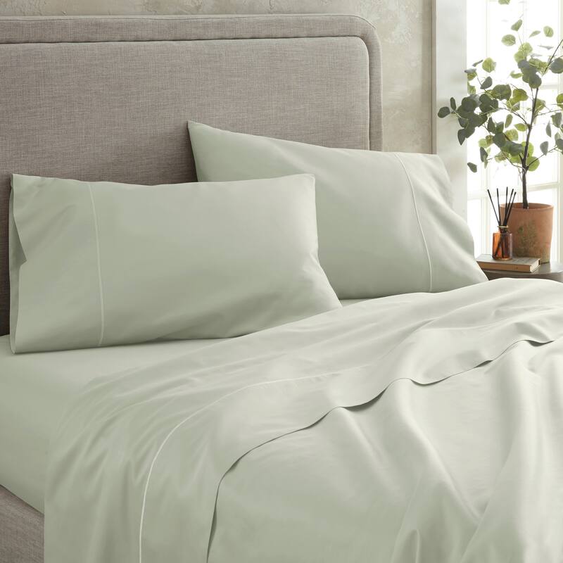 Organic Cotton Sateen Bed Sheets - 300 Thread Count