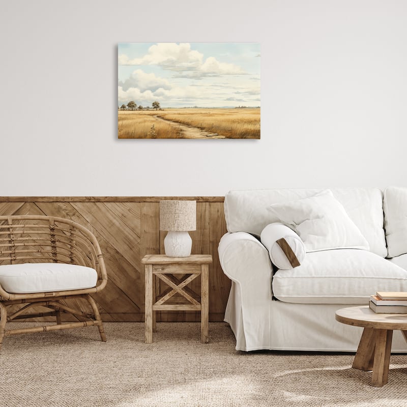 Stupell Path Through Vast Grassland Canvas Wall Art Design By LSR Creative Studio