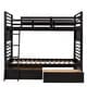 preview thumbnail 49 of 56, Twin over Twin Bunk Bed with Storage Drawers & Headboard