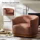 preview thumbnail 57 of 67, HULALA HOME Gema Modern Swivel Chenille Ergonomic Barrel Accent Chair with Solid Wood Legs Set of 2