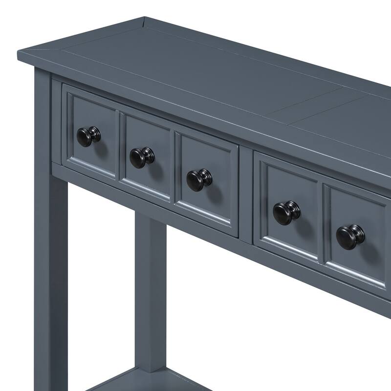 Multi-drawer entry console table