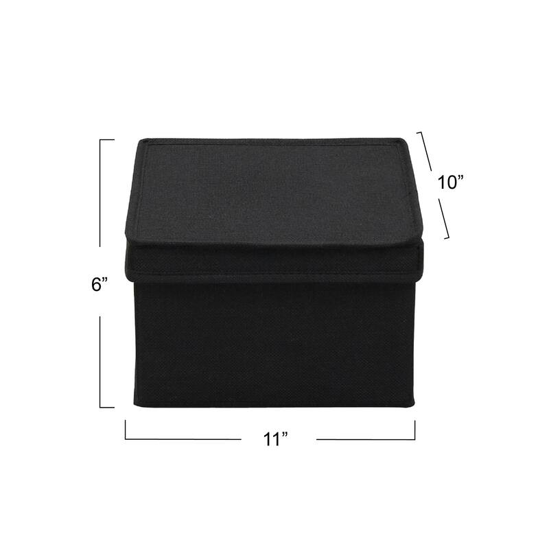 Household Essentials Storage Box with Fully Removable Lid, Set of 2