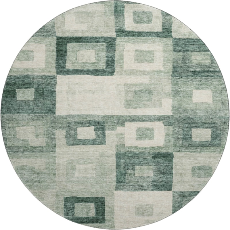 Premium Washable Super Soft Blocky Contemporary Mayfield Rug