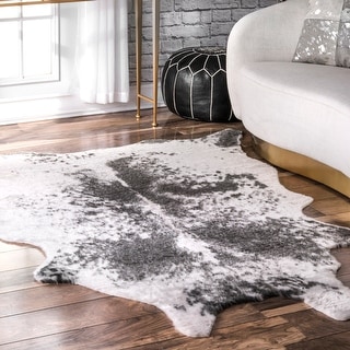 Nuloom Halina Faux Cowhide Area Rug
