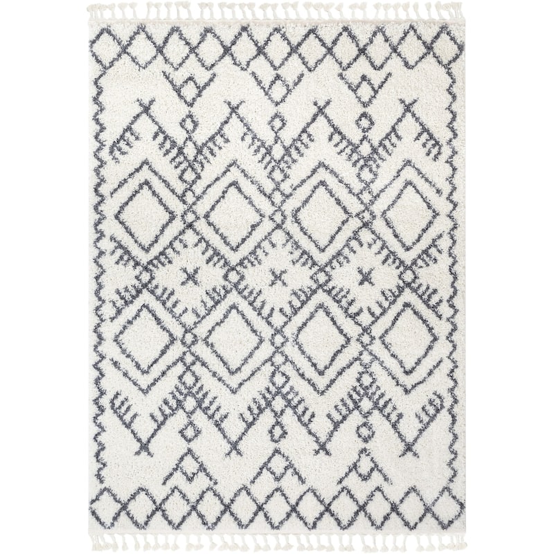 Well Woven Melody Chantico Ethnic Modern Area Rug - Grey - 5' 3" x 7' 3" - Rectangle