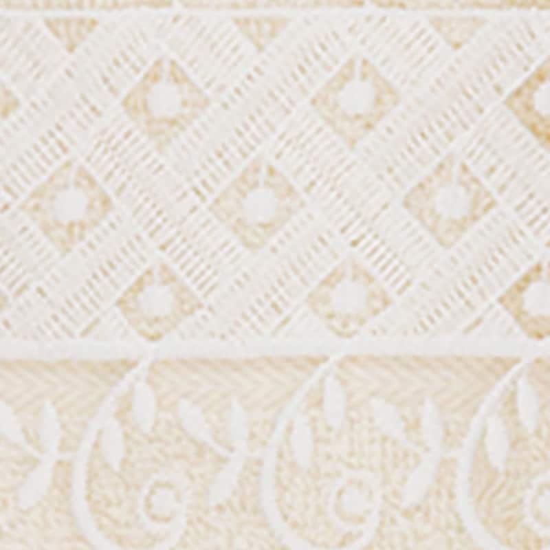 Authentic Hotel and Spa 100% Turkish Cotton Aiden 3PC White Lace Embellished Towel Set