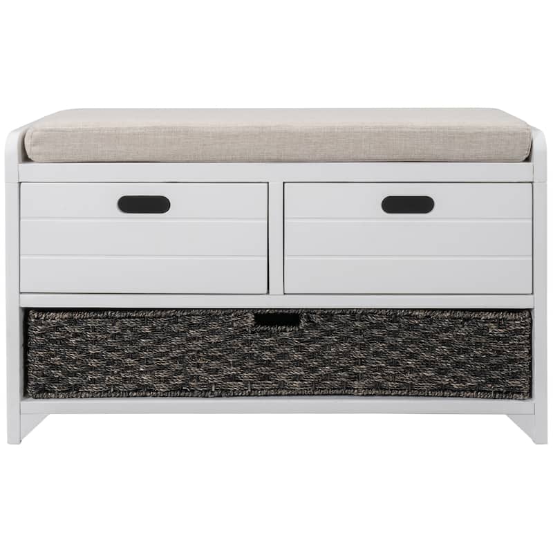 Storage Bench with Removable Basket and 2 Drawers
