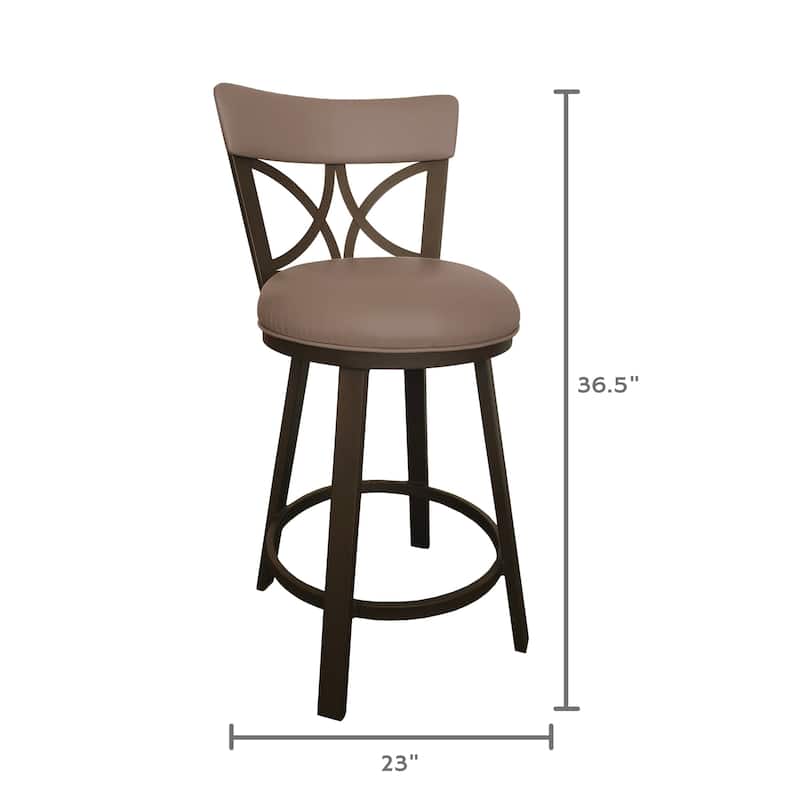 Tempo Furniture Bradley Swivel 26" Counterstool/30" Barstool by Furnish Theory