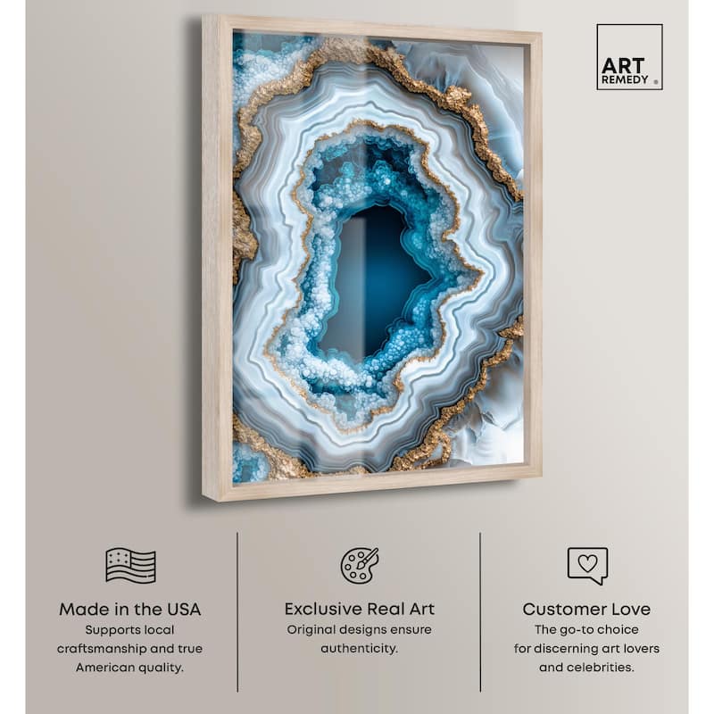 Gilded Geode Eye II Shadowbox by Art Remedy