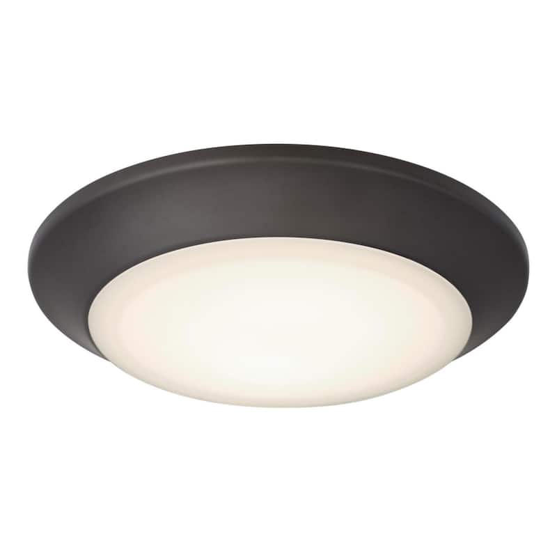 Westinghouse 6134100 Makira 8" Wide LED Flush Mount Bowl Outdoor - Black-Bronze