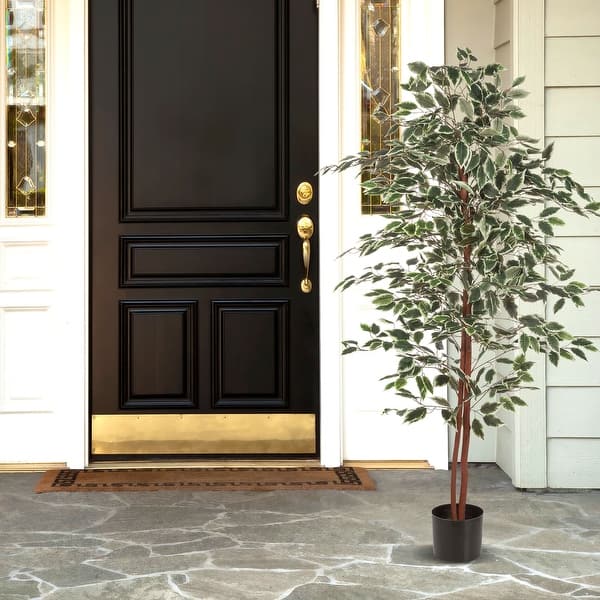 slide 2 of 26, Artificial Potted Faux Floor Plant Greenery