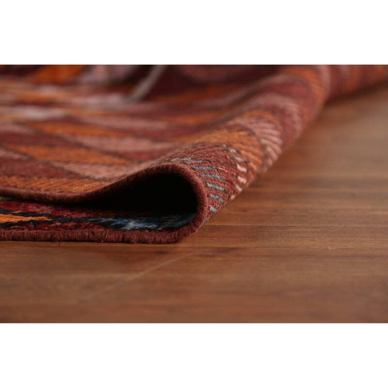Multi-Color Trellis Moroccan Oriental Area Rug Handmade Wool Carpet - 6'9" x 9'7"