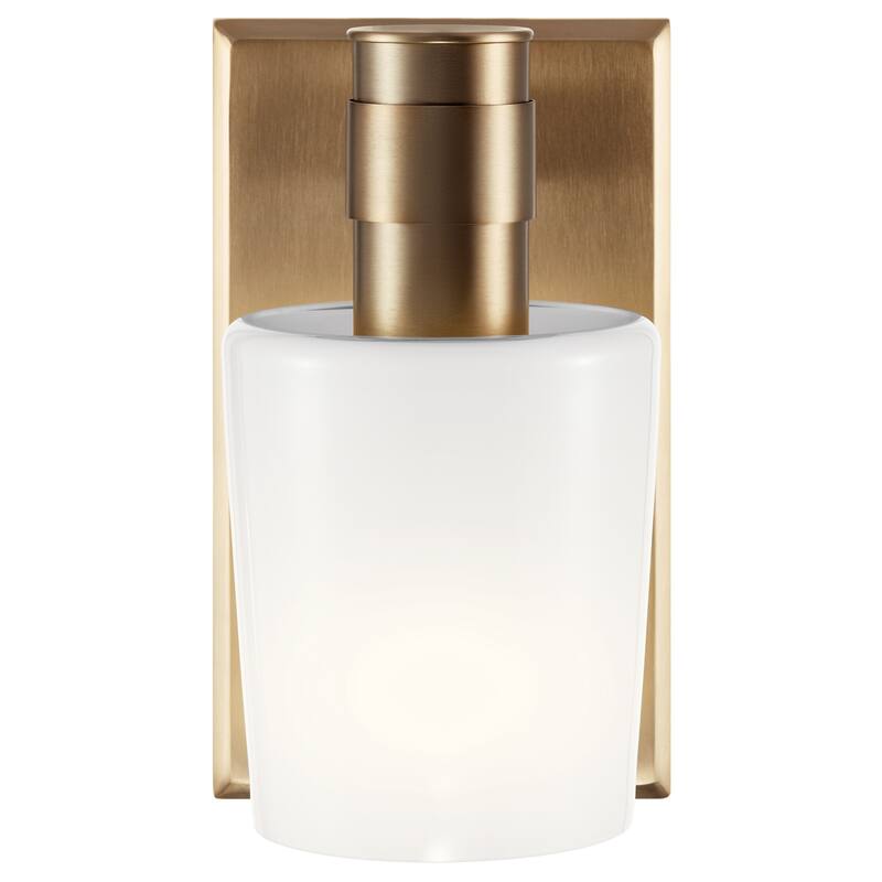 Adani 1-Light Wall Sconce with Opal Glass Shade