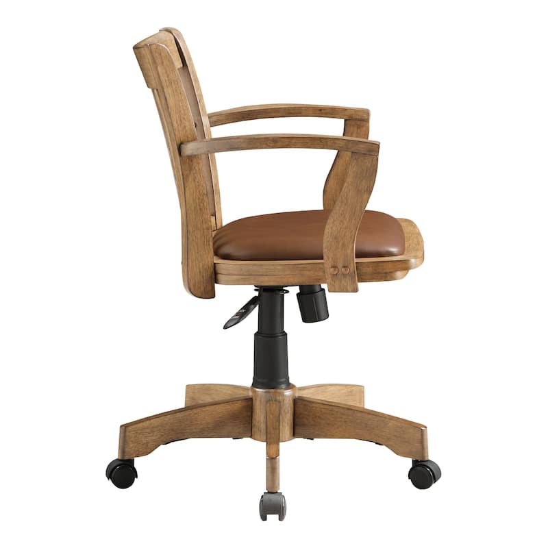 Copper Grove Wilbur Vintage Padded Wood Banker's Chair