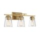 preview thumbnail 13 of 12, Savoy House Calhoun 3-Light Bathroom Vanity Light with Clear Glass (24" W x 9" H)