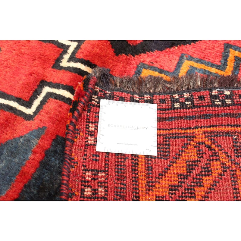 ECARPETGALLERY Hand-knotted Melis Vintage Red Wool Rug - 4'4 x 7'7