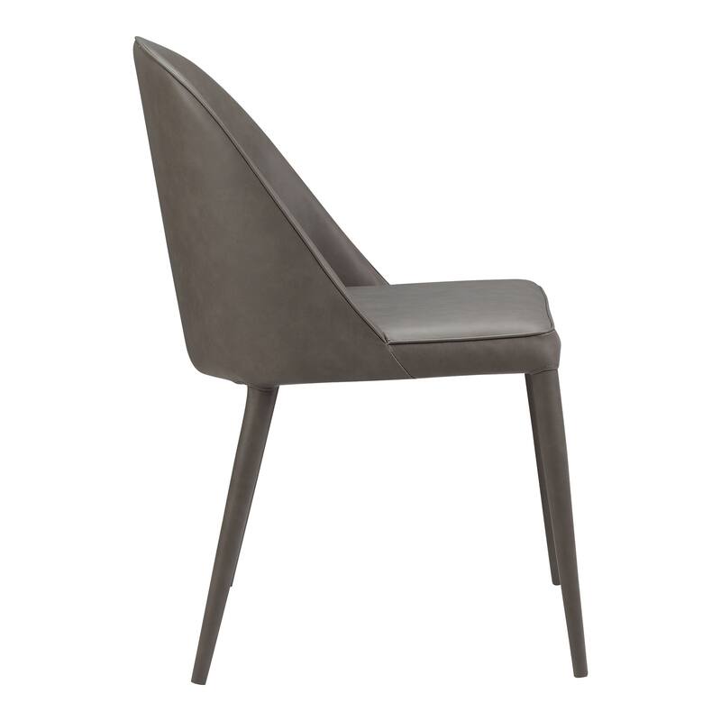 Aurelle Home Beau Modern Vegan Leather Parson Dining Chairs (Set of 2)