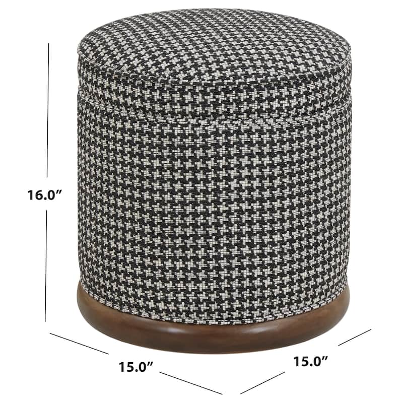 SAFAVIEH Couture Fiorelli Round Boucle Ottoman