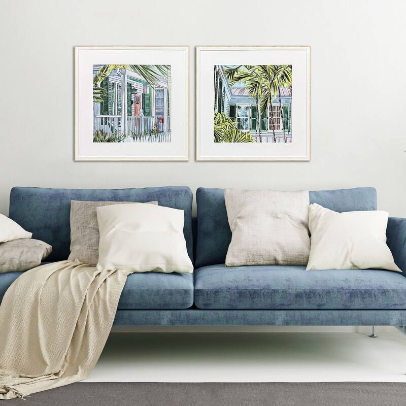 Paragon Palm House II Framed Art - Set of 2 - 2-piece Set