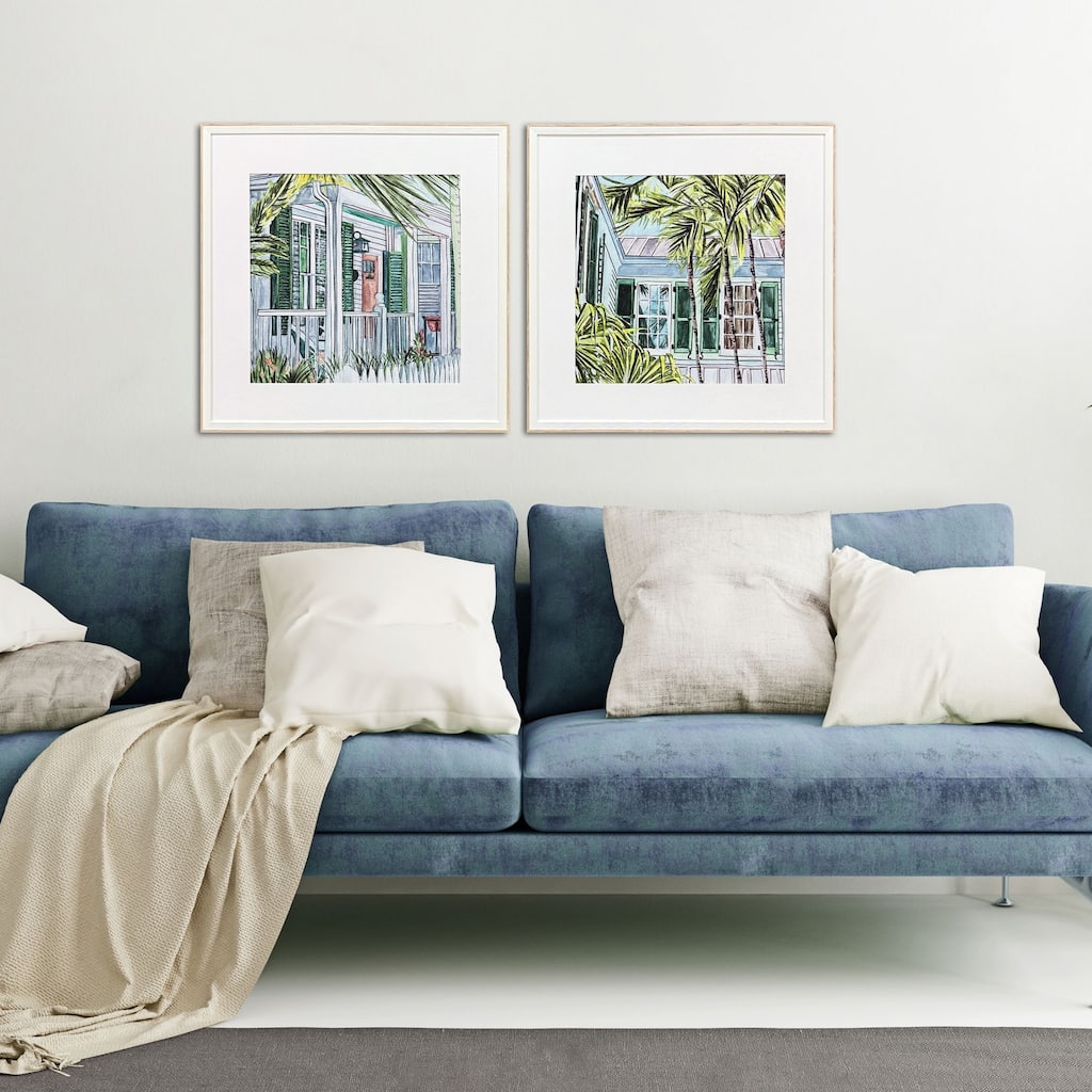 Paragon Palm House II Framed Art - Set of 2
