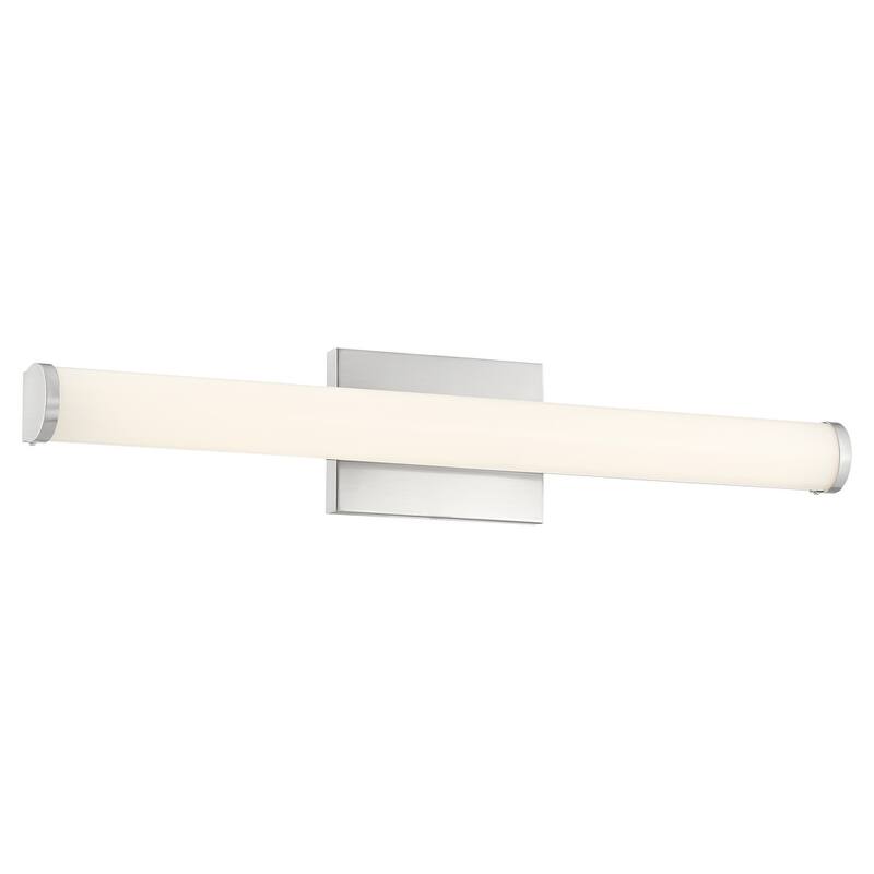 Access Lighting Arc - Vanity - 24" - Brushed Steel - White Acrylic - Brushed Steel