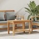 preview thumbnail 35 of 40, vidaXL Coffee Table Brown Solid teak wood Brown-27.6x15.7x17.7