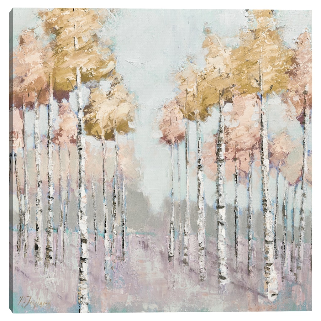 Summer Aspen Blush by Jennifer Stottle Taylor Canvas Art Print