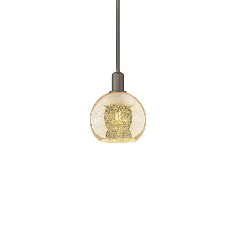 Innovations Lighting 716-1S-11-8 Athens Pendant Athens 8" Wide Mini - Oil Rubbed Bronze / Mercury