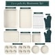 preview thumbnail 2 of 6, Country Kitchen Nonstick Stackable Bakeware Set - Durable, Easy Release Baking Set, Cream, 13 Pcs