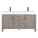 preview thumbnail 97 of 99, Leon 60 in. Double Bathroom Vanity with Composite Stone Top
