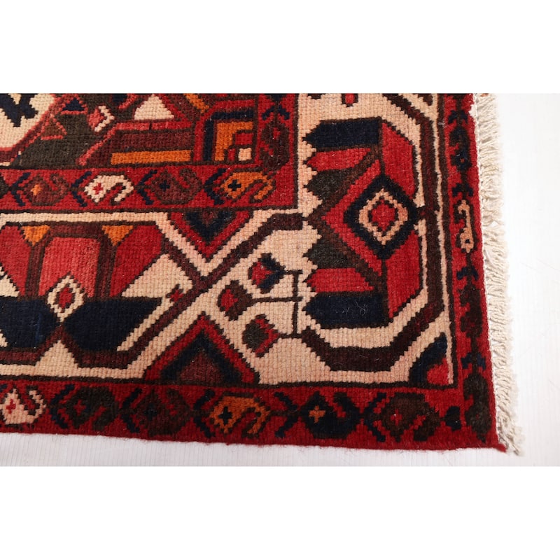 ECARPETGALLERY Hand-knotted Kayseri Vintage Dark Red Wool Rug - 7'0 x 9'11