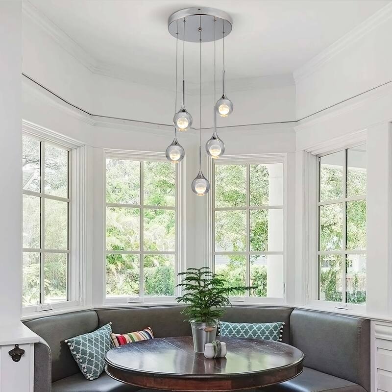 5-Light Crystal Chandelier LED chandelier - 5-Light Chrome - 5-Light Chrome