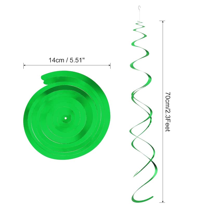 30 Pcs Gold Party Hanging Double Strip with Hang Tag Hook - Green