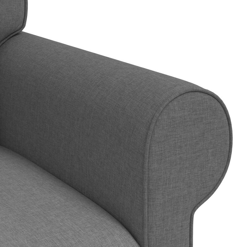 vidaXL Sofa Dark Grey 215 x 82 x 80 cm Fabric