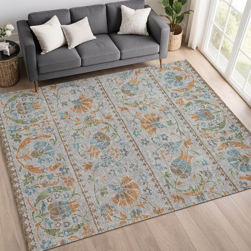 Machine Washable Indoor/ Outdoor Global Alix Chantille Rug