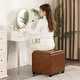 preview thumbnail 20 of 93, Adeco Storage Ottoman With Tray