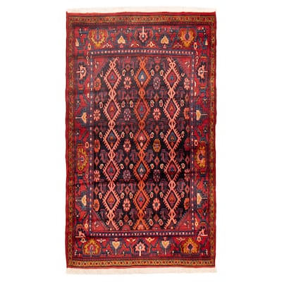 ECARPETGALLERY Hand-knotted Andelz Navy Wool Rug - 3'7 x 6'0