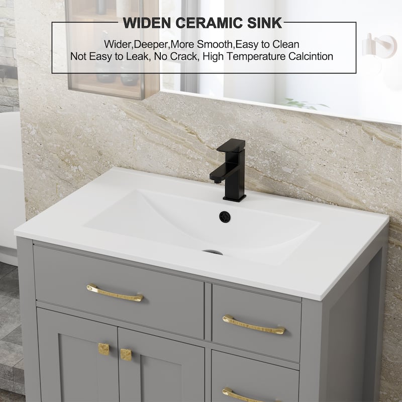 Sink Bathroom Vanity with Counter top Set