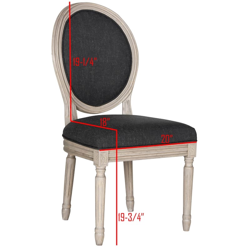 SAFAVIEH Rona Parisian Oval Dining Chair (Set of 2) - 20Wx20Dx39H