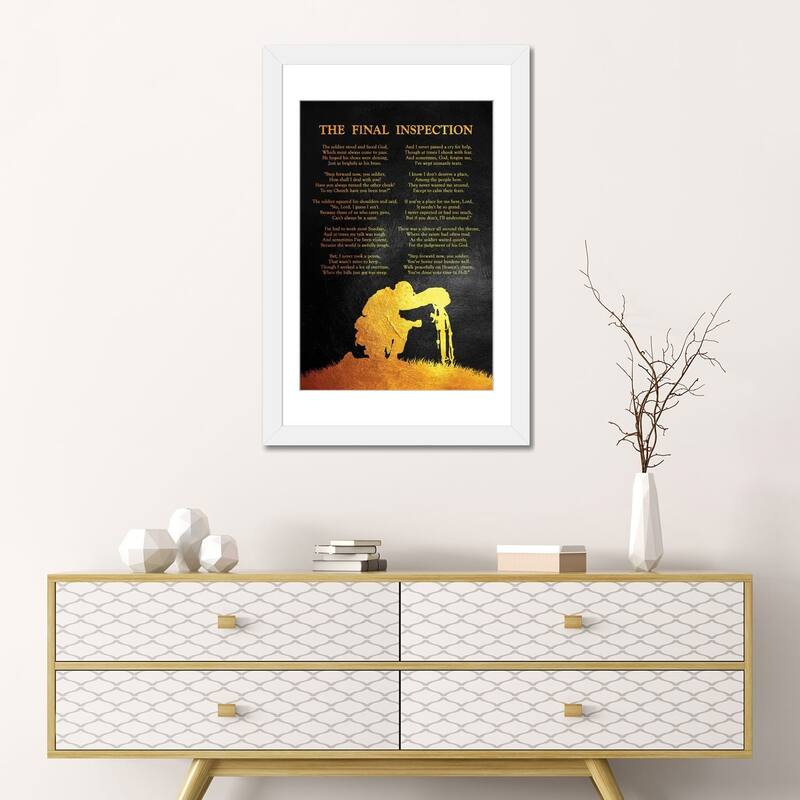 iCanvas "The Final Inspection - A Soldier's Poem" by Adrian Baldovino